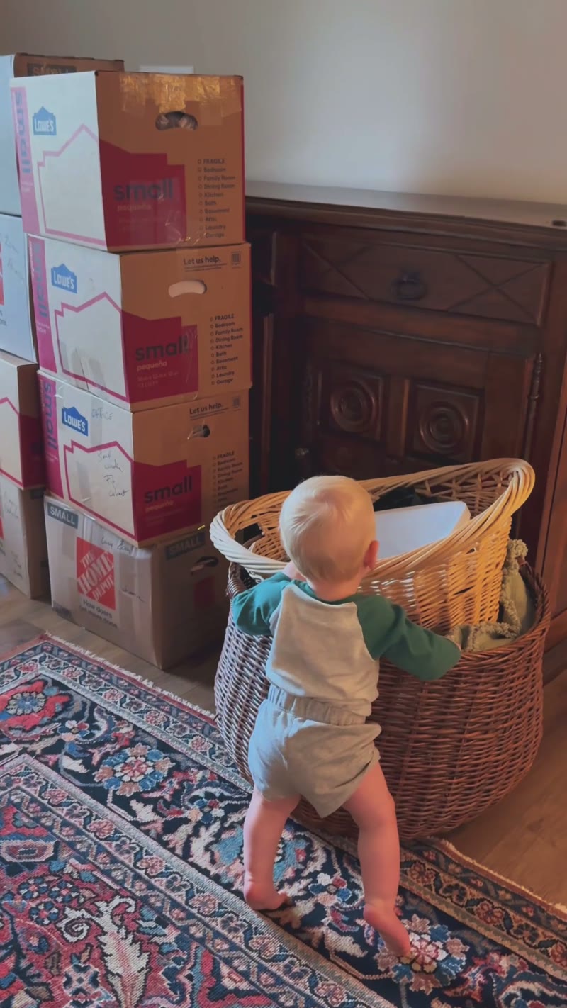 A still from Lindsey’s Mabē motherhood content